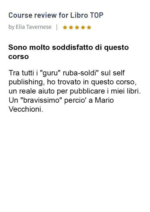 Mario Vecchioni Self Publishing