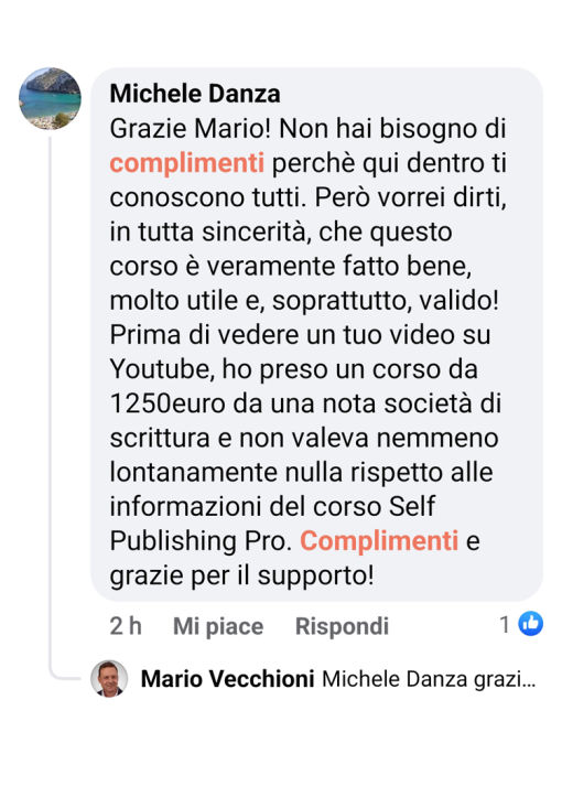 Mario Vecchioni Self Publishing