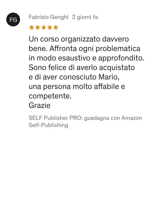 Mario Vecchioni Self Publishing